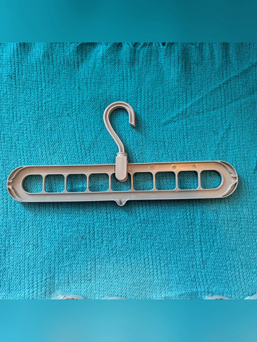 Space-Saving Hangers for Vertical or Horizontal Use Gray - Ten Pack